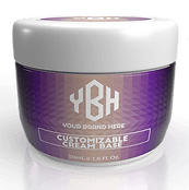 Private label customizable cream base with custom packaging for your brand.